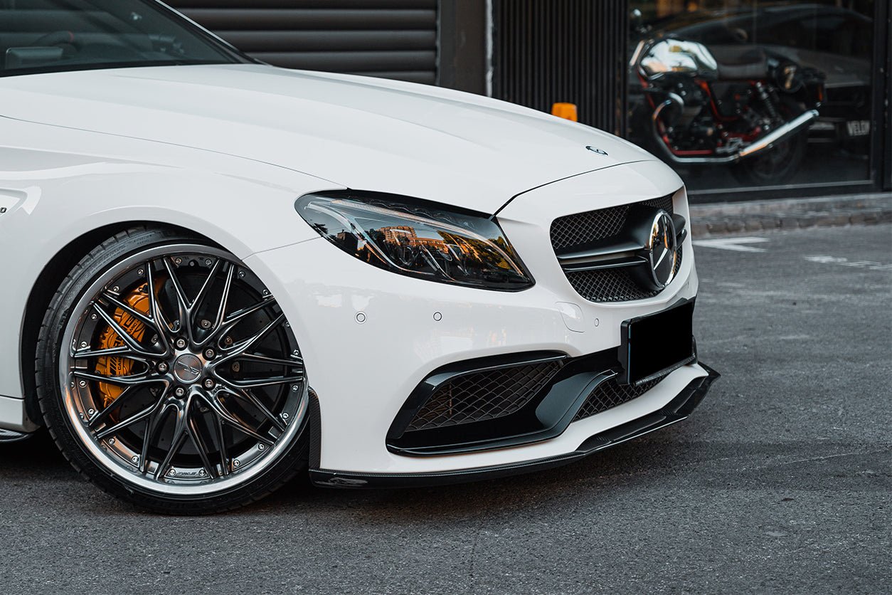 2015 - 2021 Mercedes Benz W205 C63/S AMG Sedan BKSS Style Carbon Fiber Front Lip